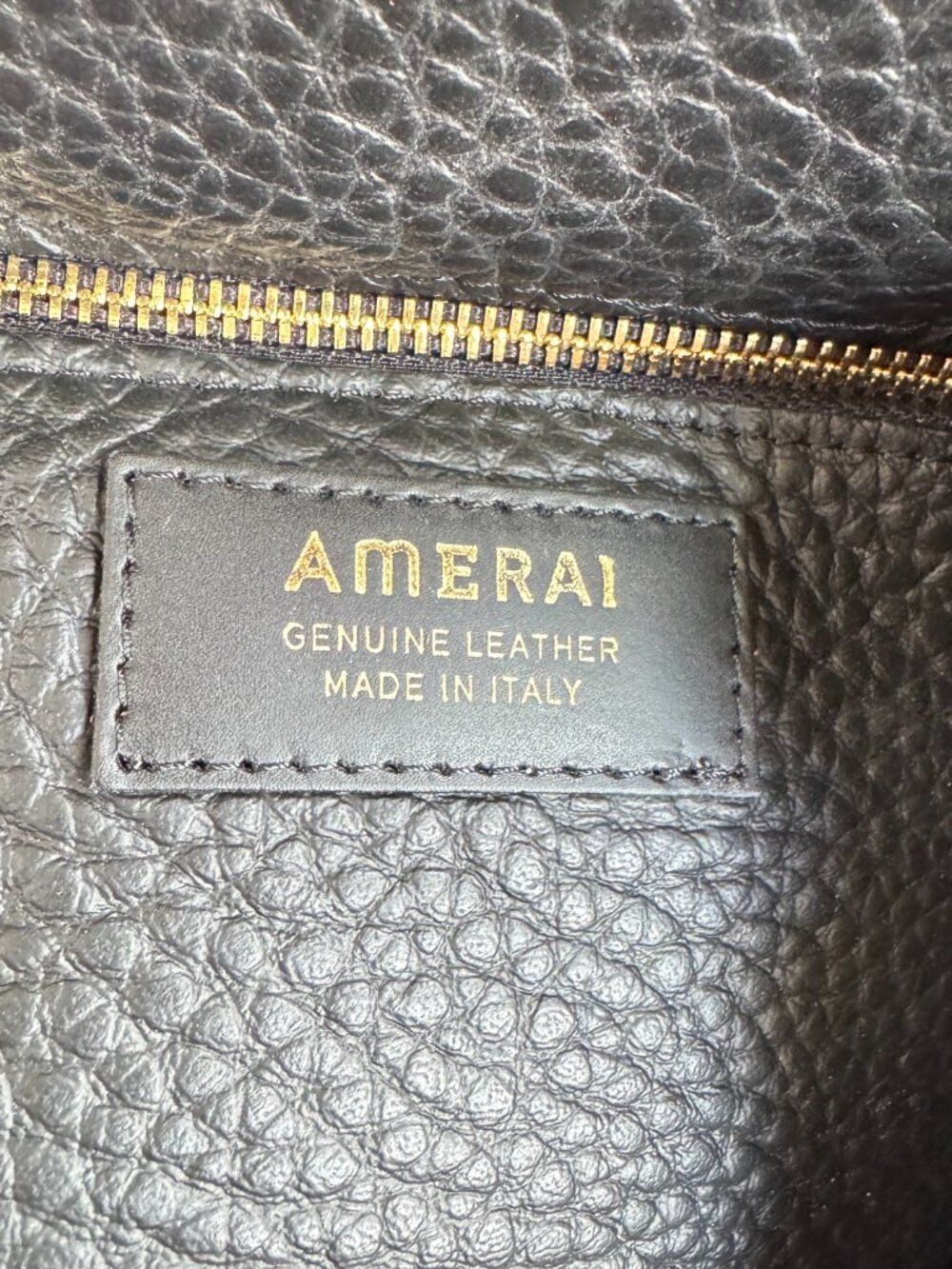 AMERAI Made in Italy 100% Italian Leather Linea Bucket Bag NWT - Picture 4 of 11